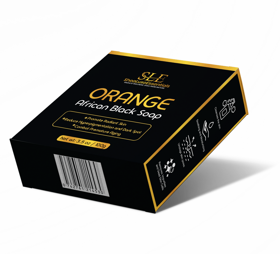 Orange African Black Soap