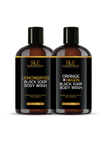 2 mixed ( One orange one lemon grass Body Wash).