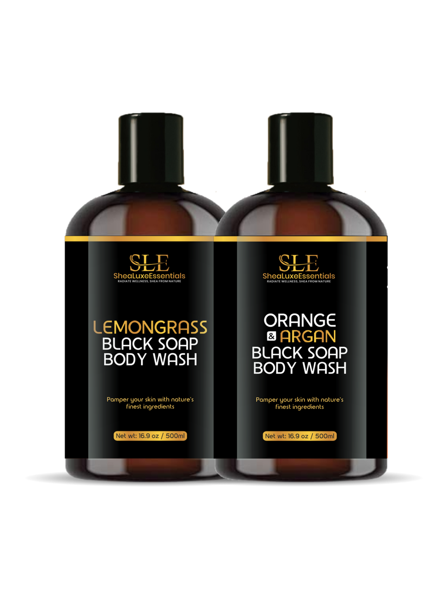 2 mixed ( One orange one lemon grass Body Wash).